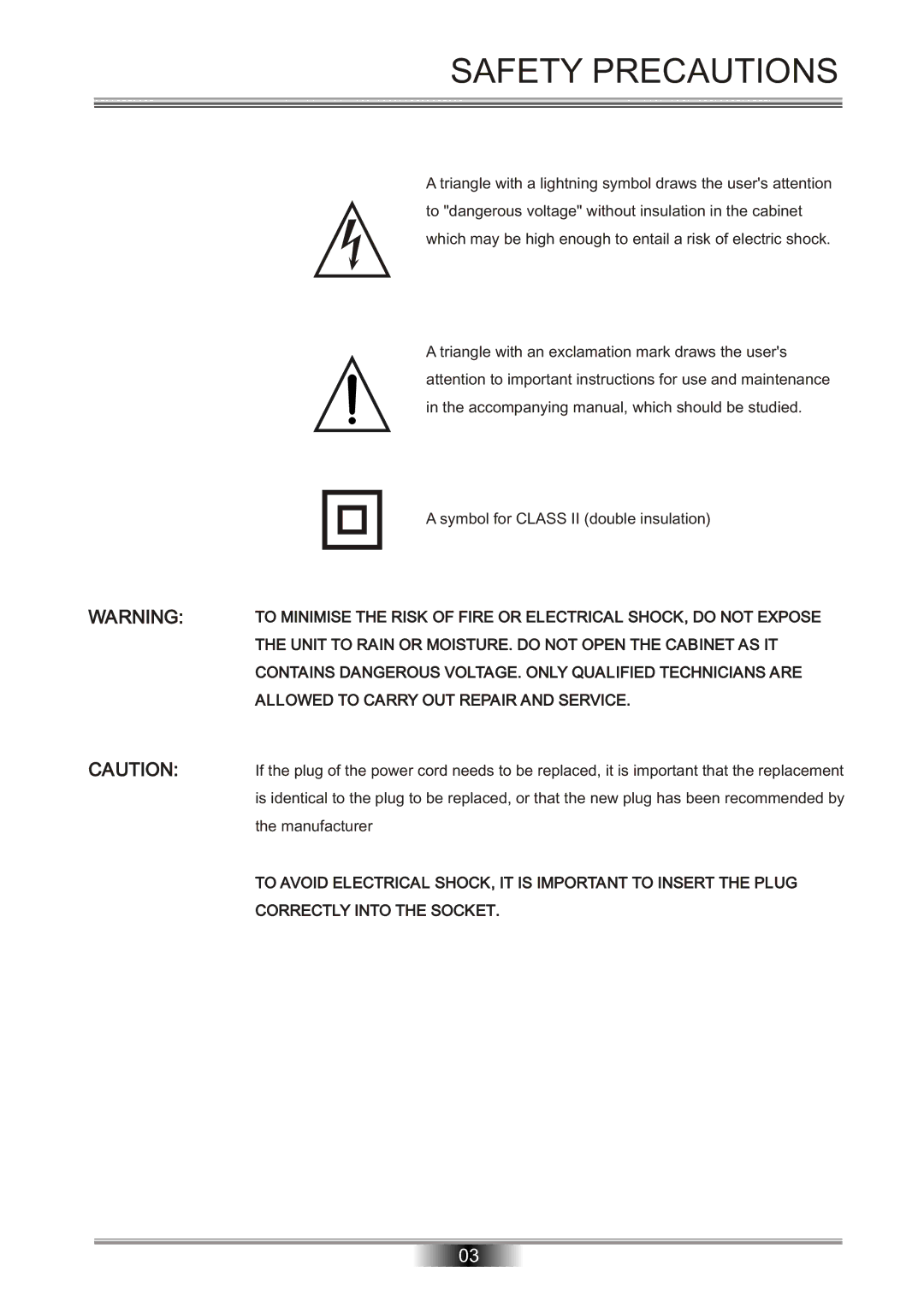 Tangent DAB-50 operation manual Safety Precautions 