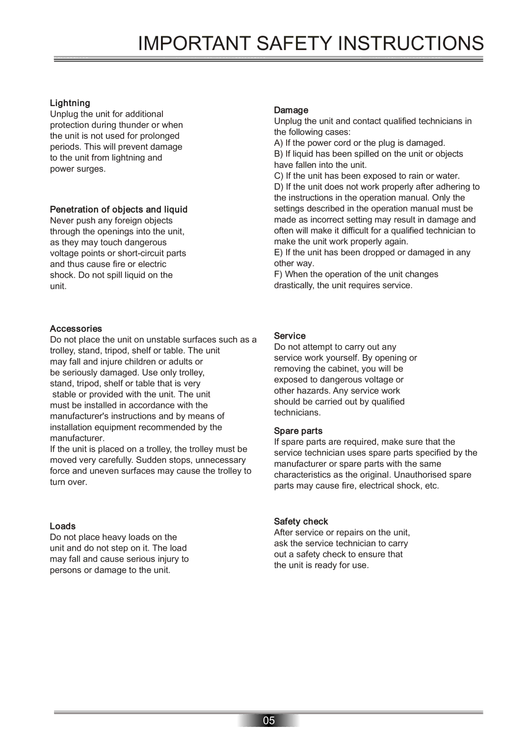 Tangent DAB-50 operation manual Lightning 