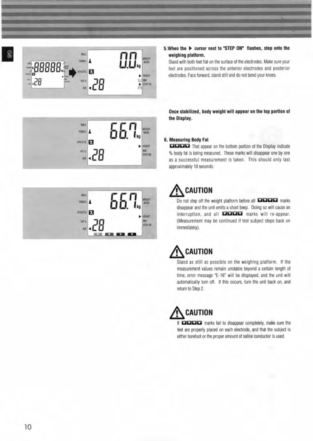 Tanita BF-350 manual 