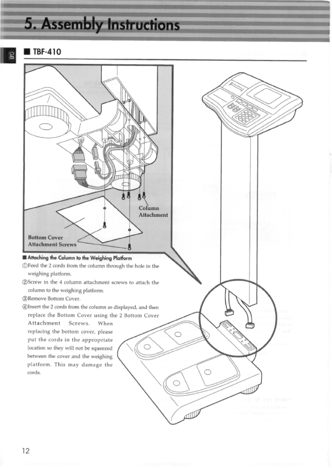 Tanita 410, TBF-300 manual 