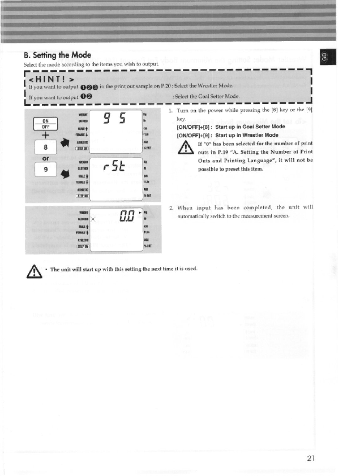 Tanita 410, TBF-300 manual 