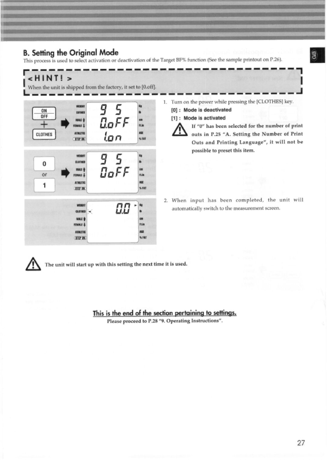 Tanita 410, TBF-300 manual 