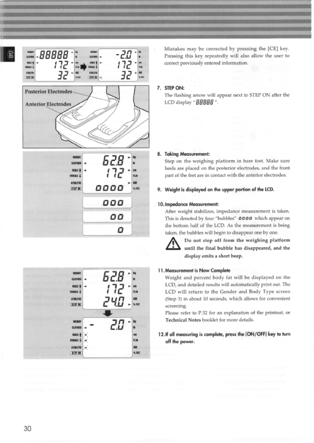 Tanita TBF-300, 410 manual 