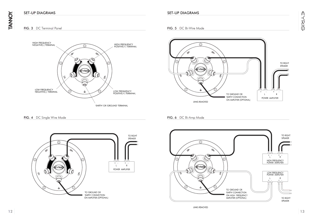 Tannoy 64810398 owner manual DC Terminal Panel 