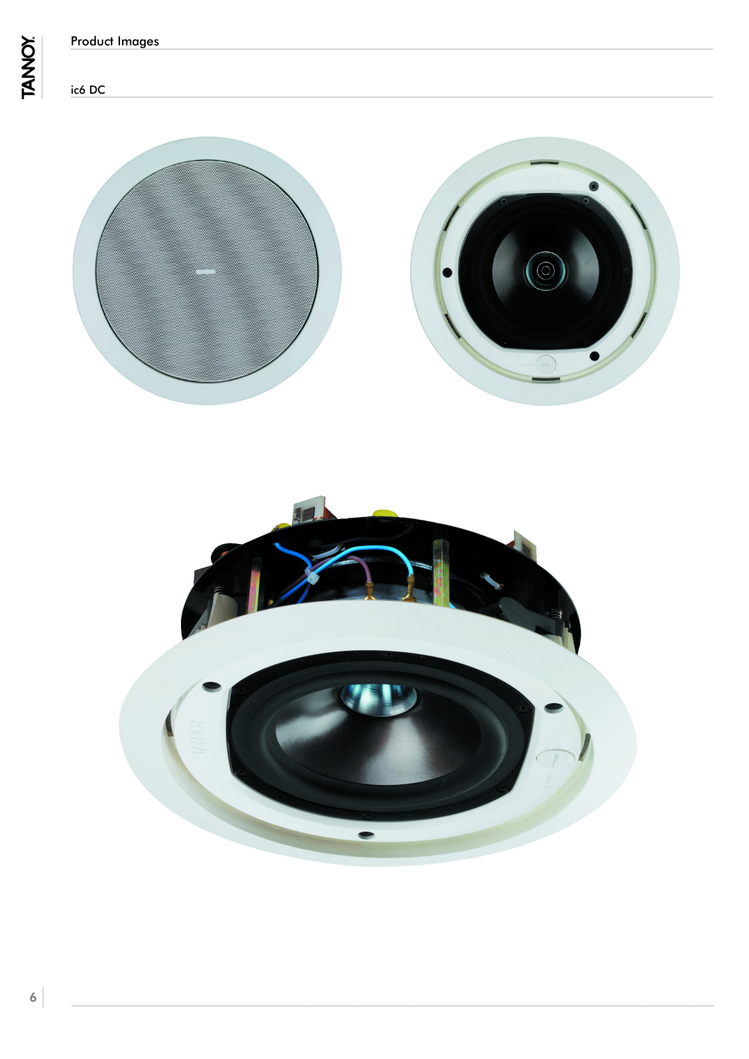 Tannoy ic6 DC owner manual Product Images 