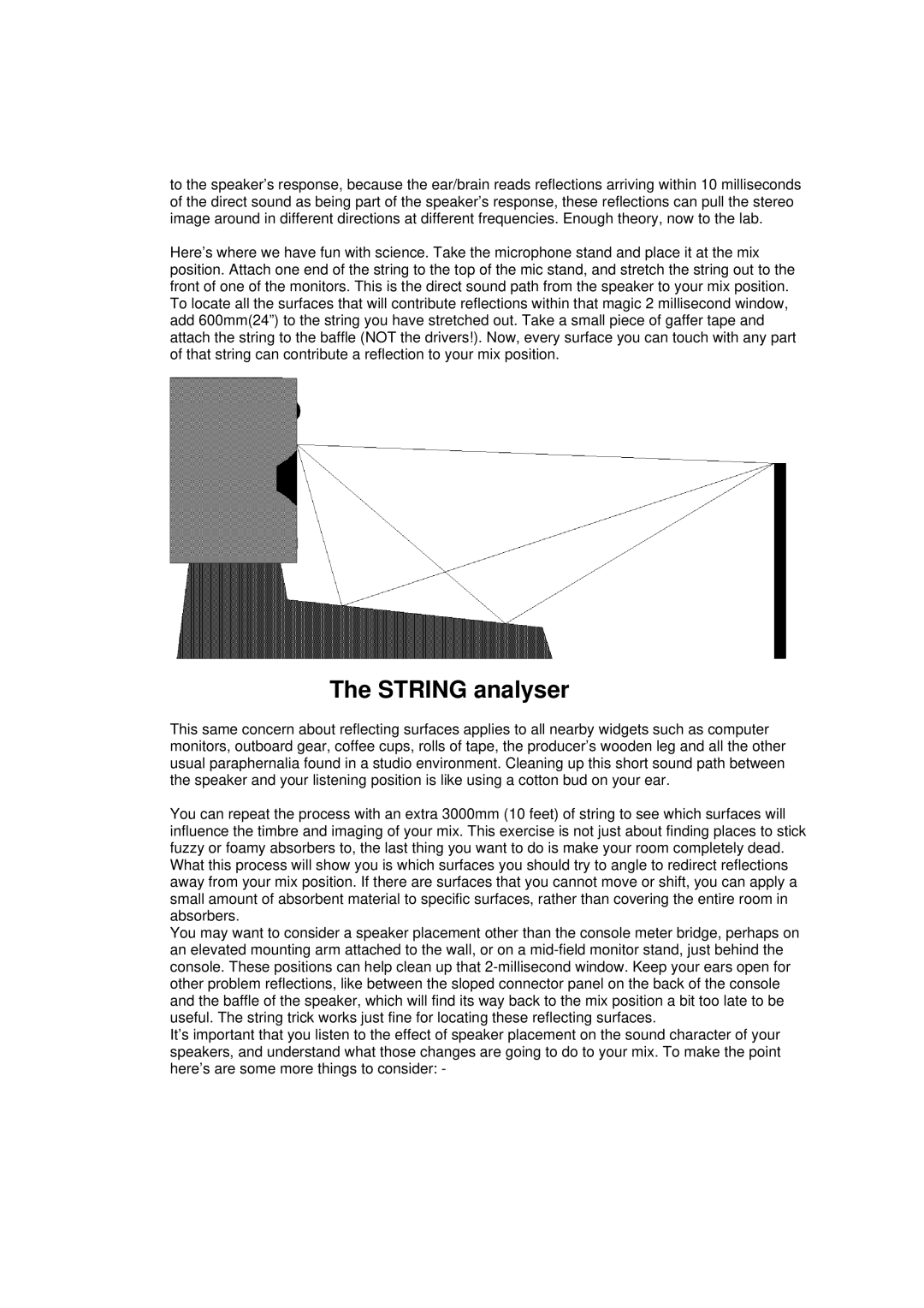 Tannoy Reveal user manual String analyser 