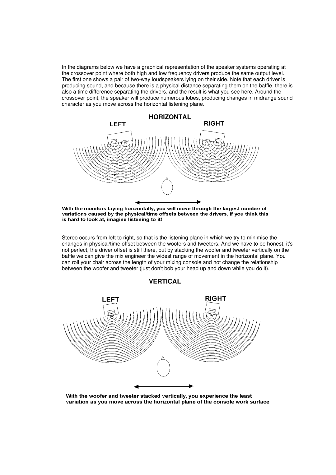 Tannoy Reveal user manual Horizontal 