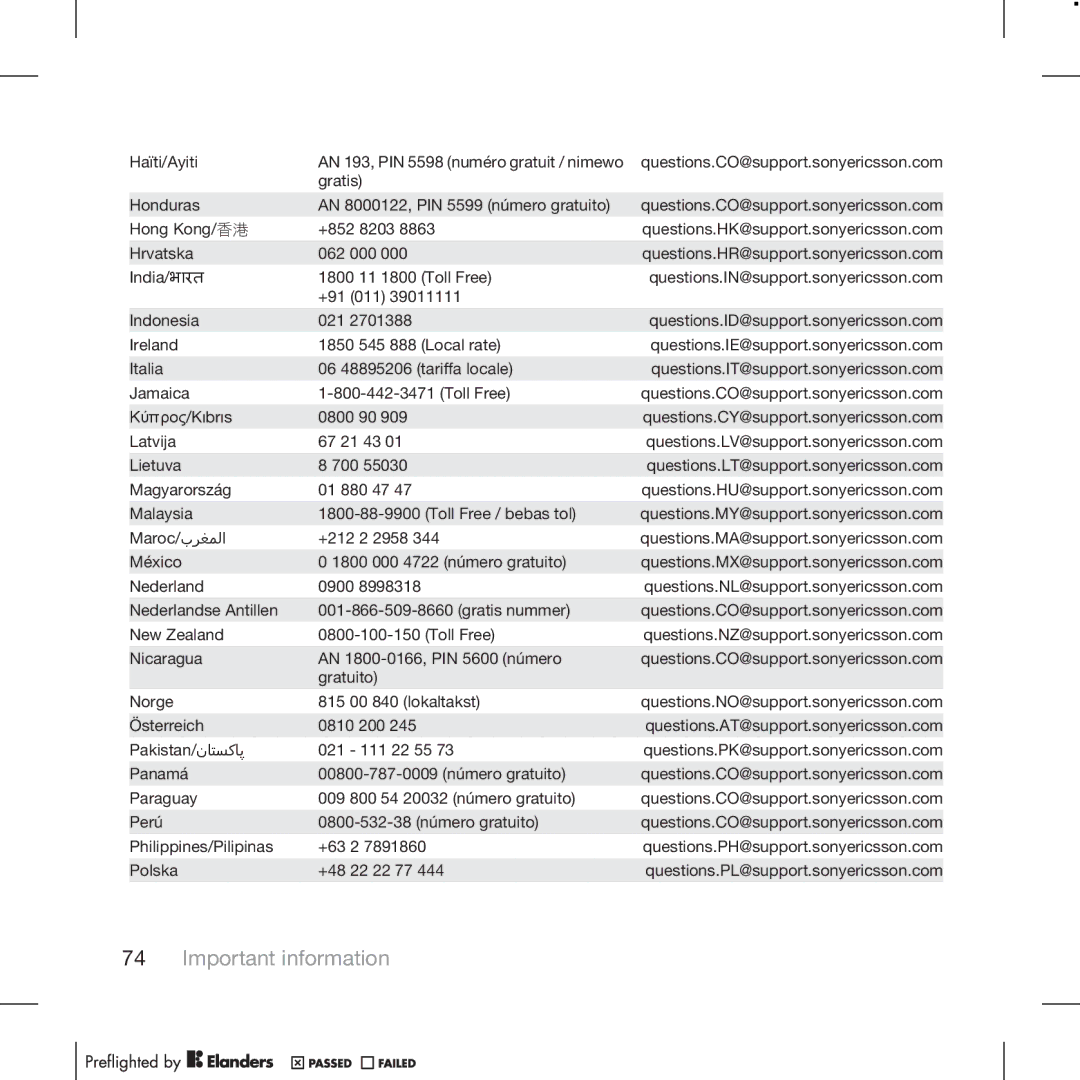 Tannoy W715 manual Important information 