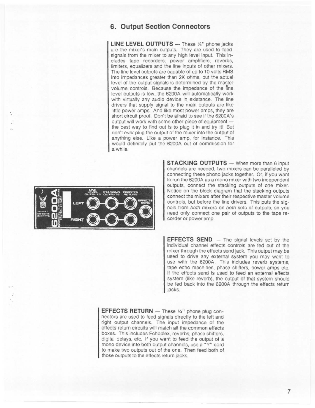 Tapco 6200A manual 