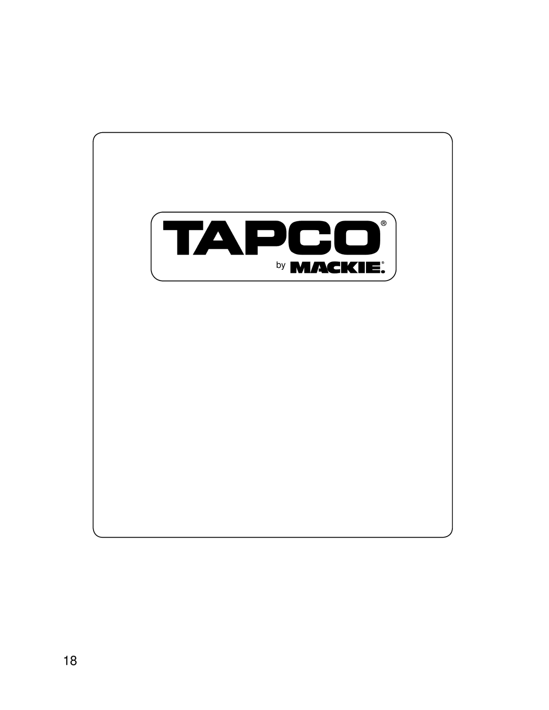 Tapco SQ2 manual 