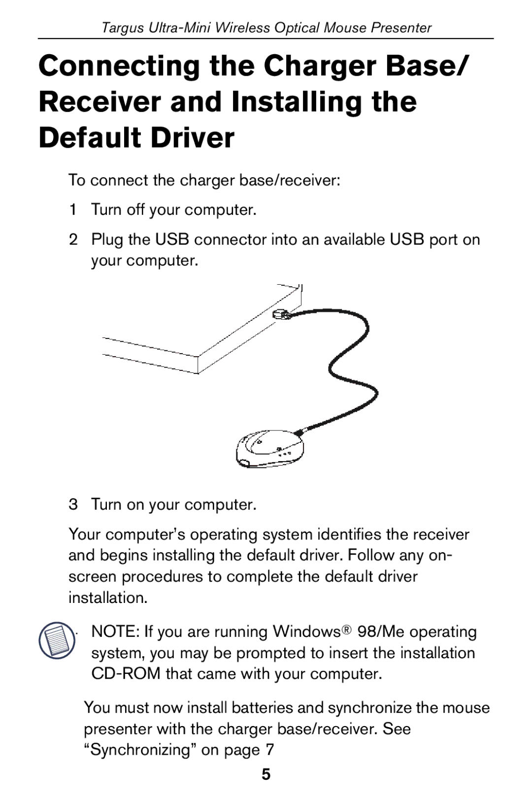 Targus 400-0140-001A specifications Targus Ultra-Mini Wireless Optical Mouse Presenter 