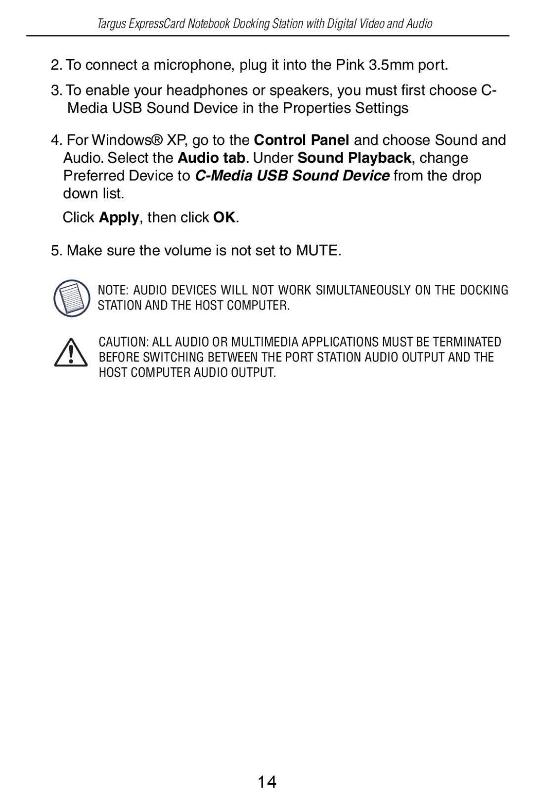 Targus ACP60US specifications 