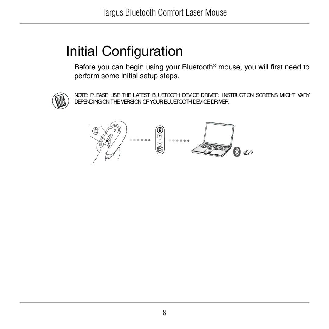 Targus AMB09US manual Initial Configuration 