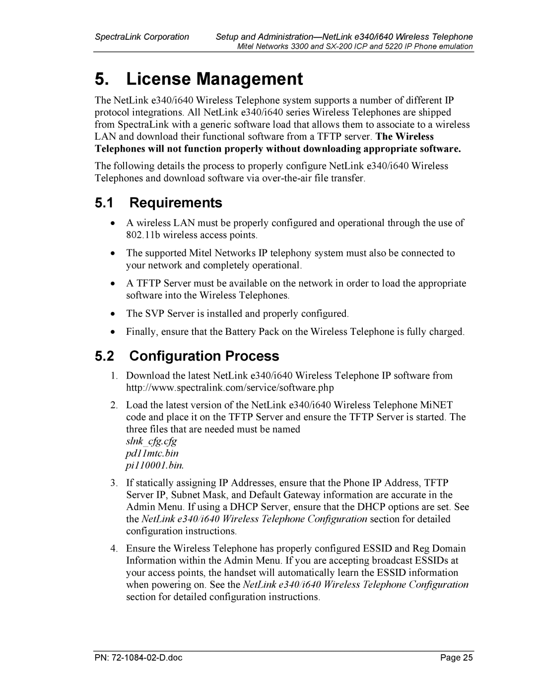 Targus e340, I640 manual License Management, Requirements, Configuration Process 