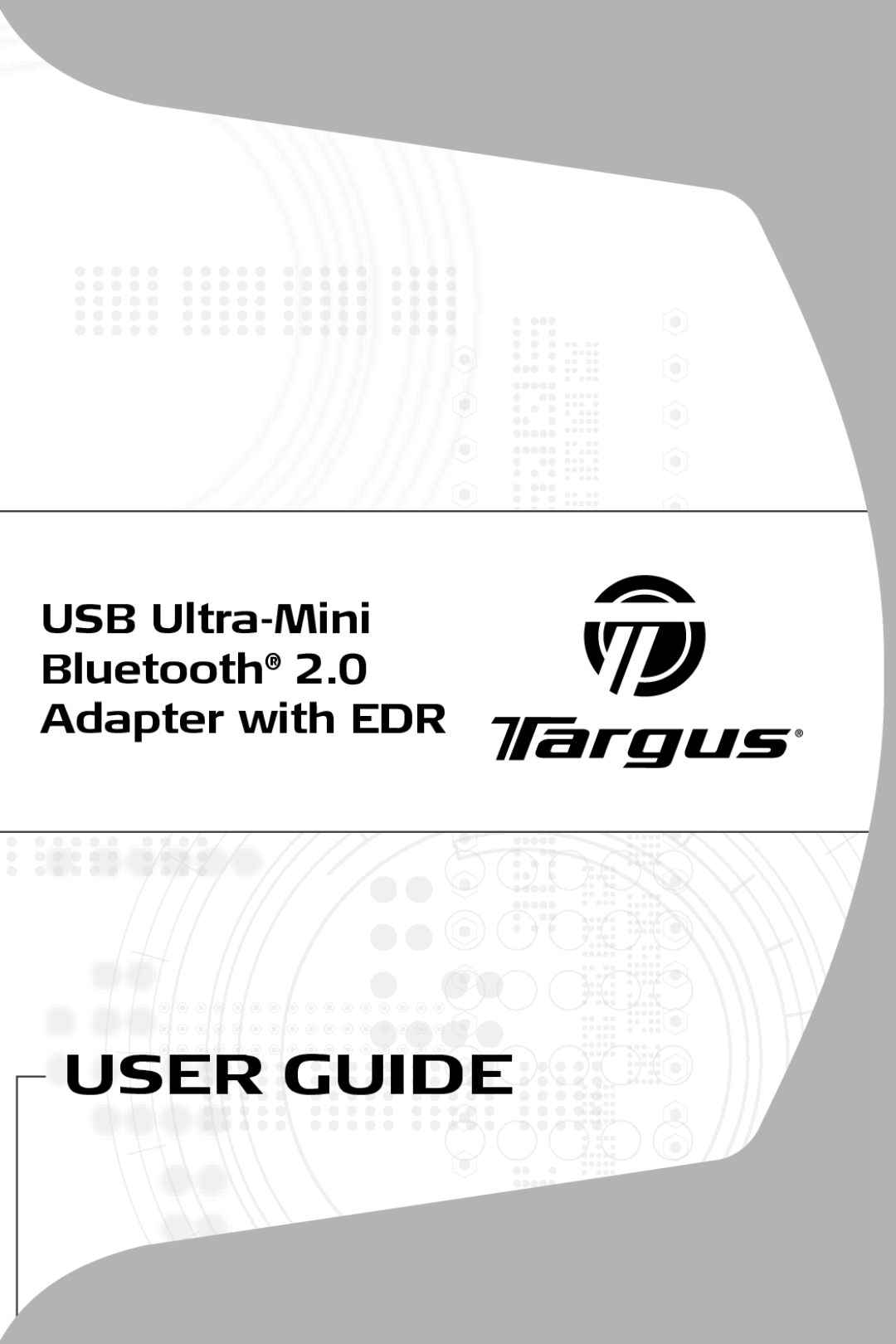 Targus Mini Bluetooth 2.0 Adapter with DER specifications User Guide 