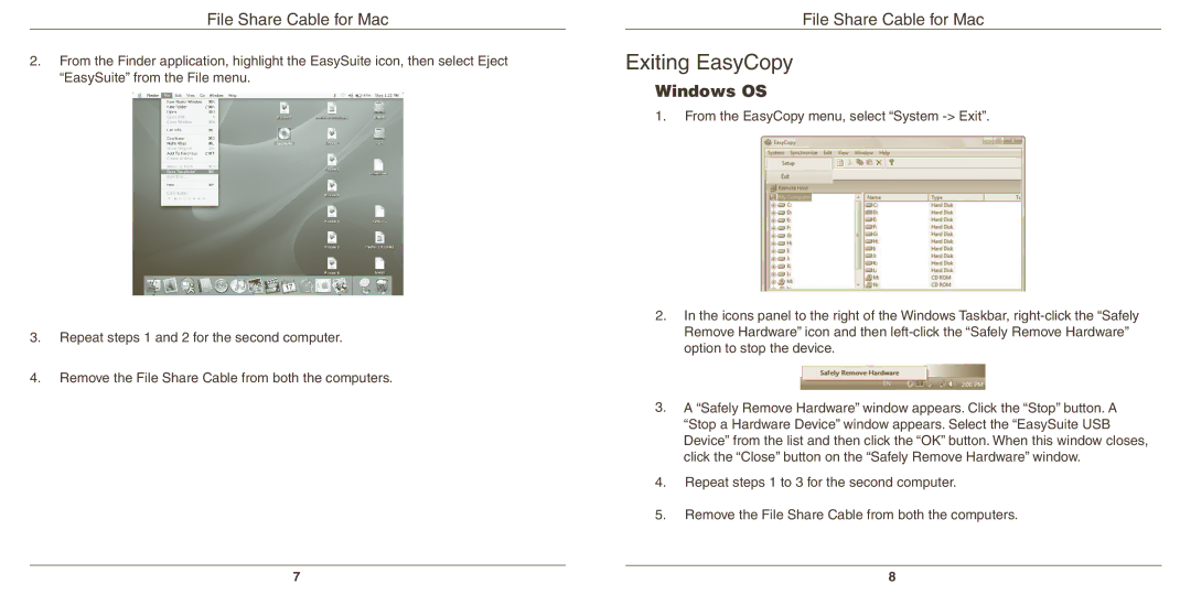 Targus N2953 warranty Exiting EasyCopy 