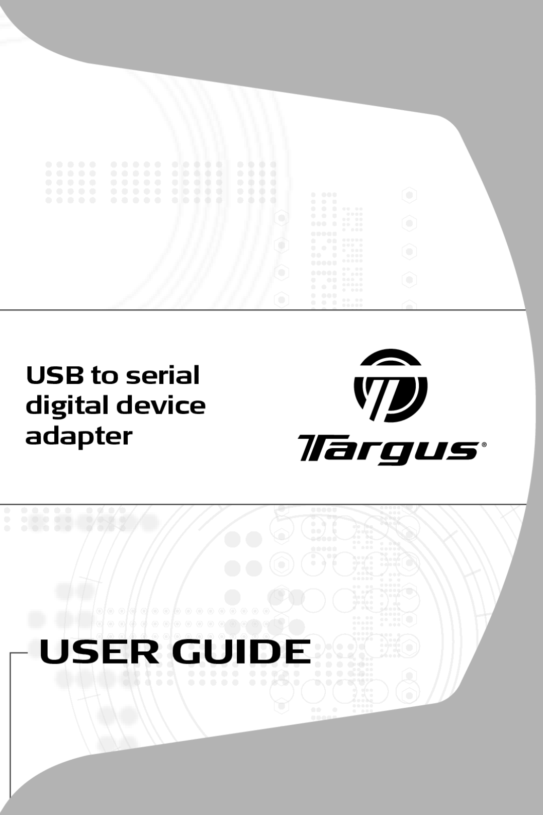 Targus USB to Serial Digital Device Adapter specifications User Guide 