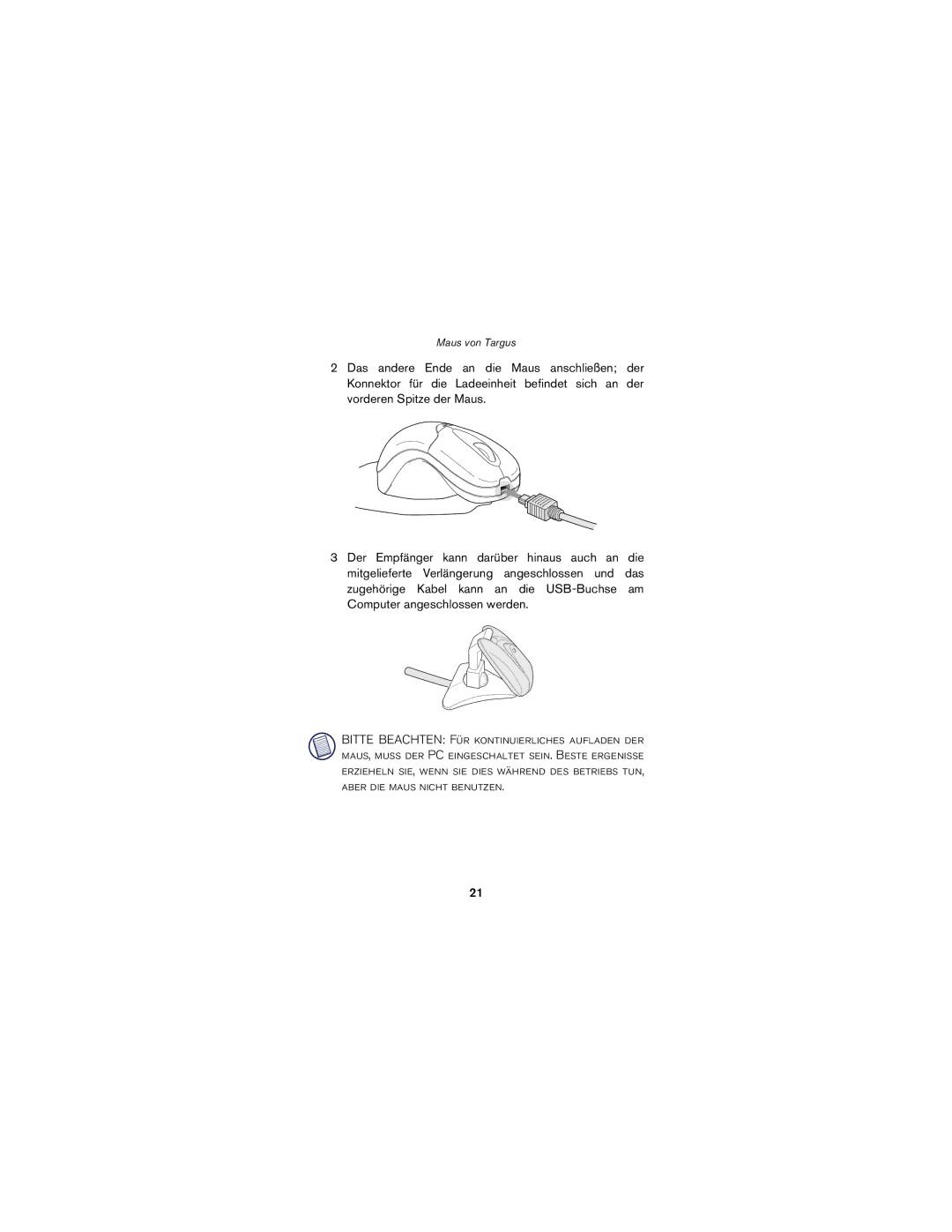 Targus wireless mouse specifications Maus von Targus 