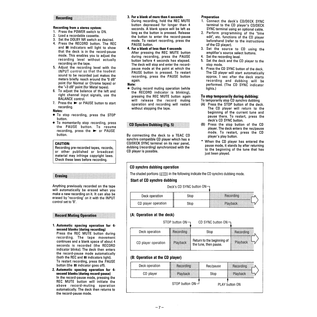 Tascam 102MKII manual 