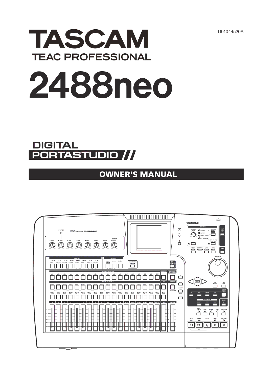 Tascam 2488neo owner manual 