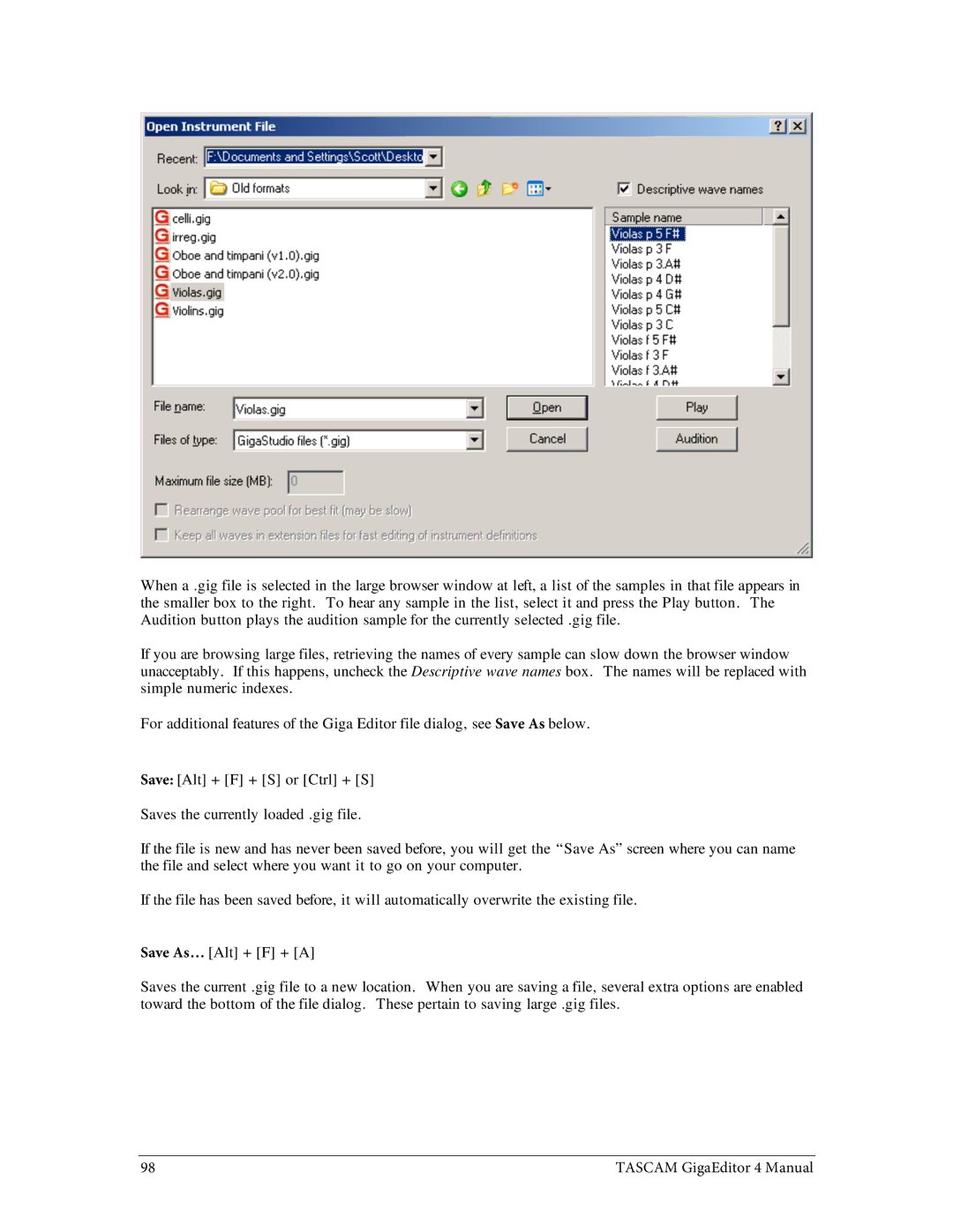 Tascam 4 user manual 