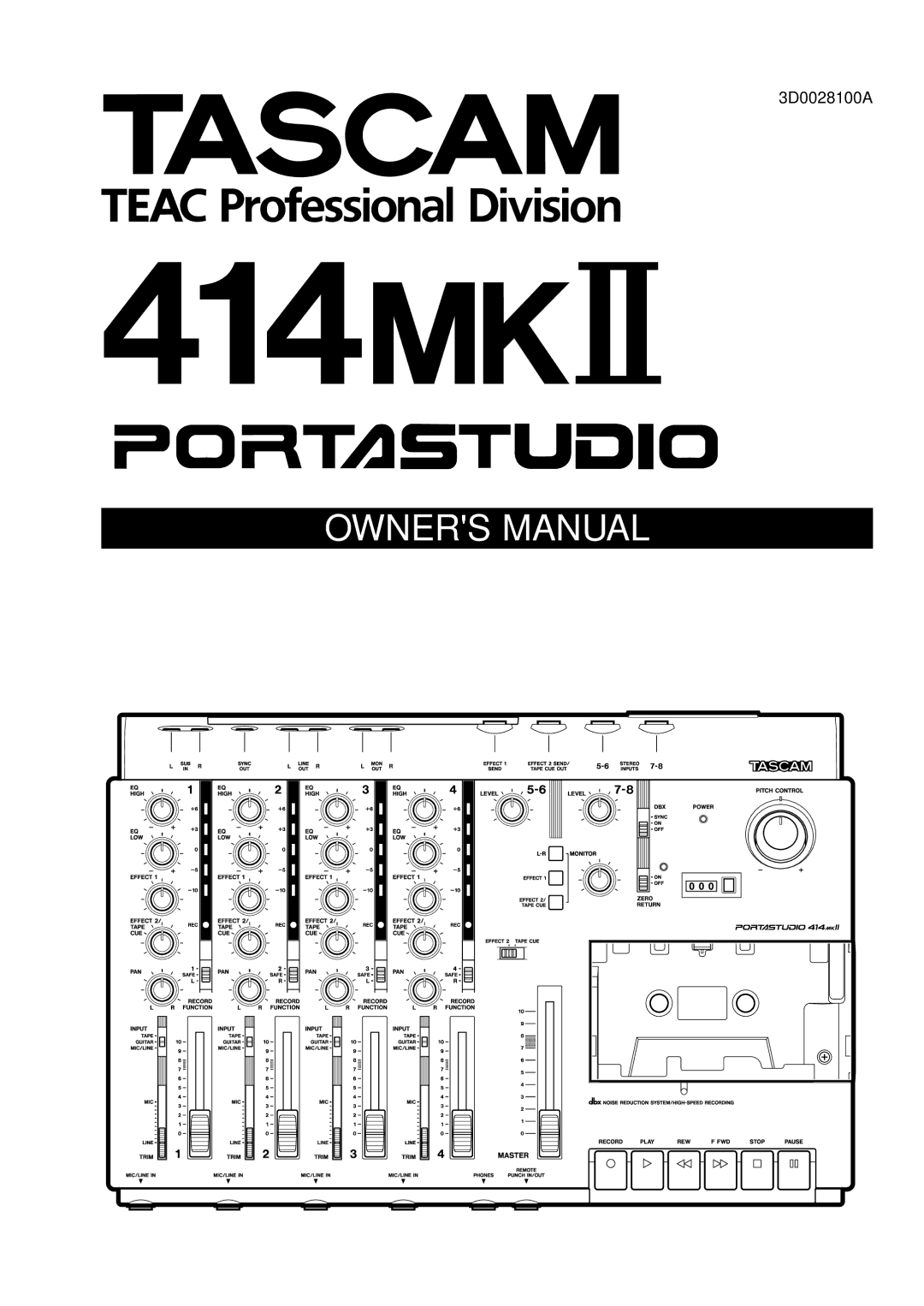 Tascam 414MKII owner manual 414@# 