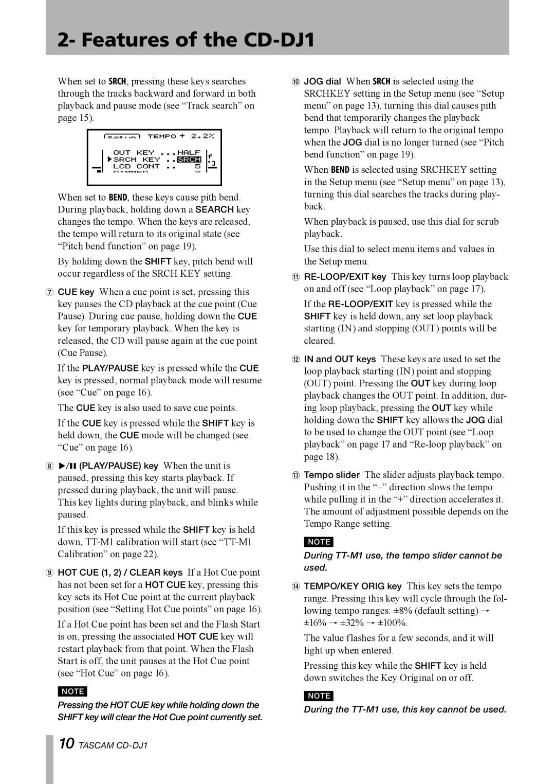 Tascam owner manual Tascam CD-DJ1 