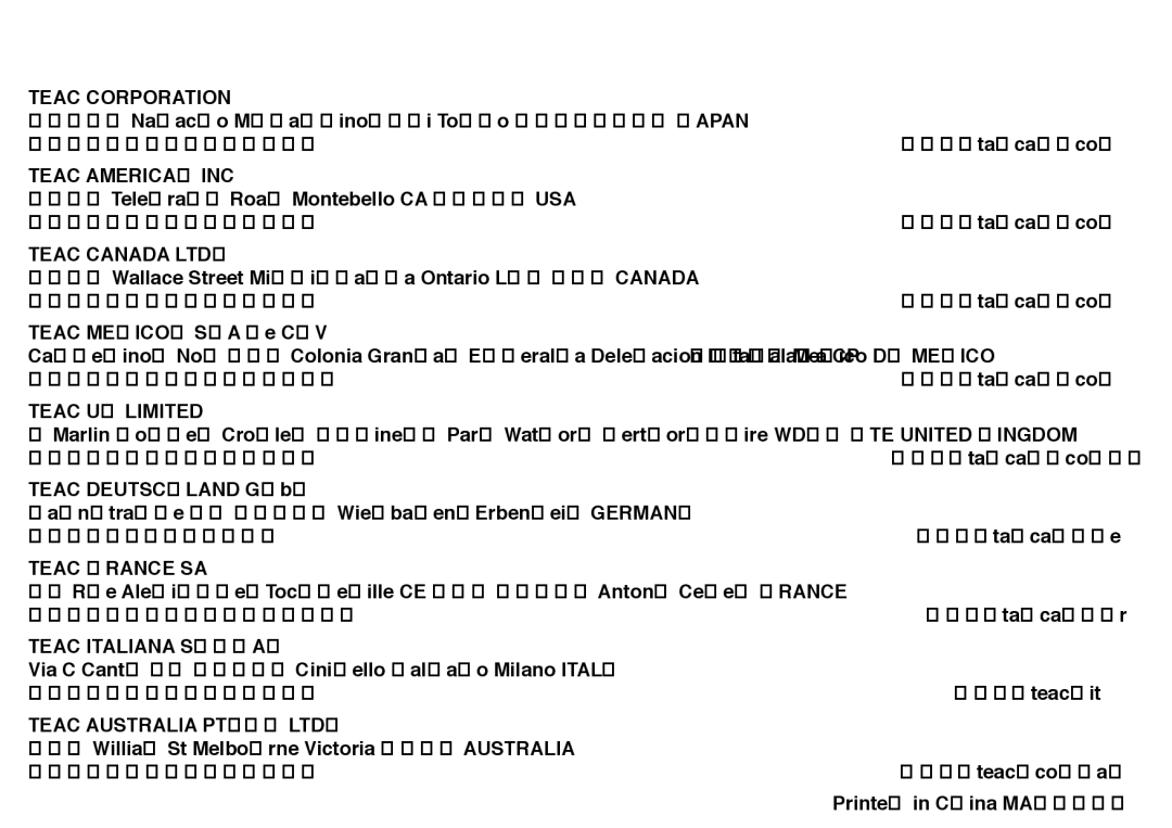 Tascam manual » CD-VT1 