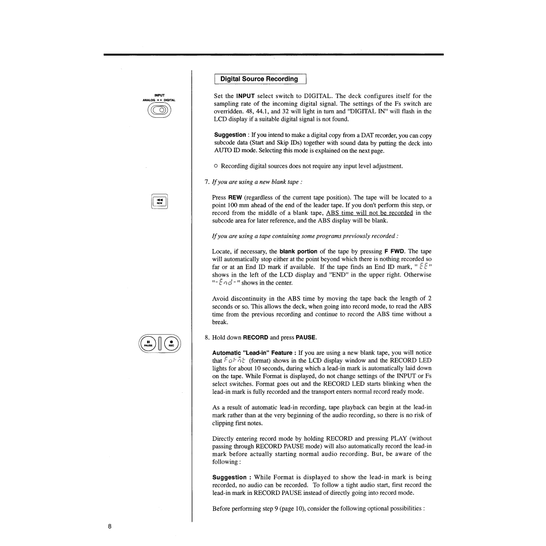 Tascam DA-P1 manual 