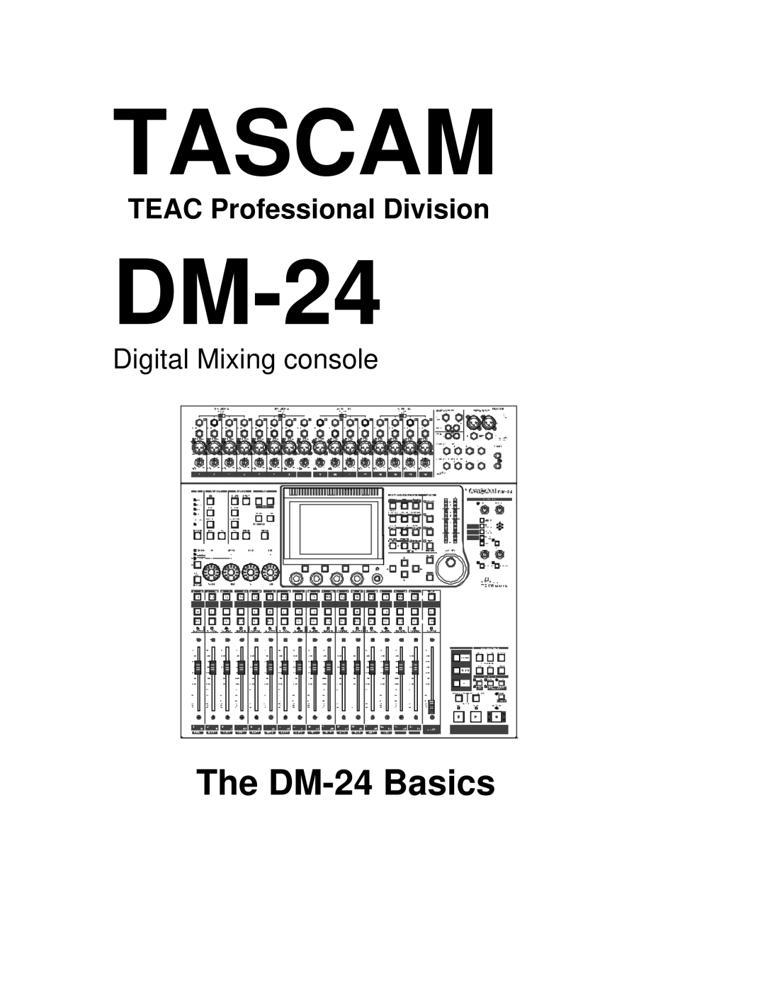 Tascam DM-24 manual Tascam 