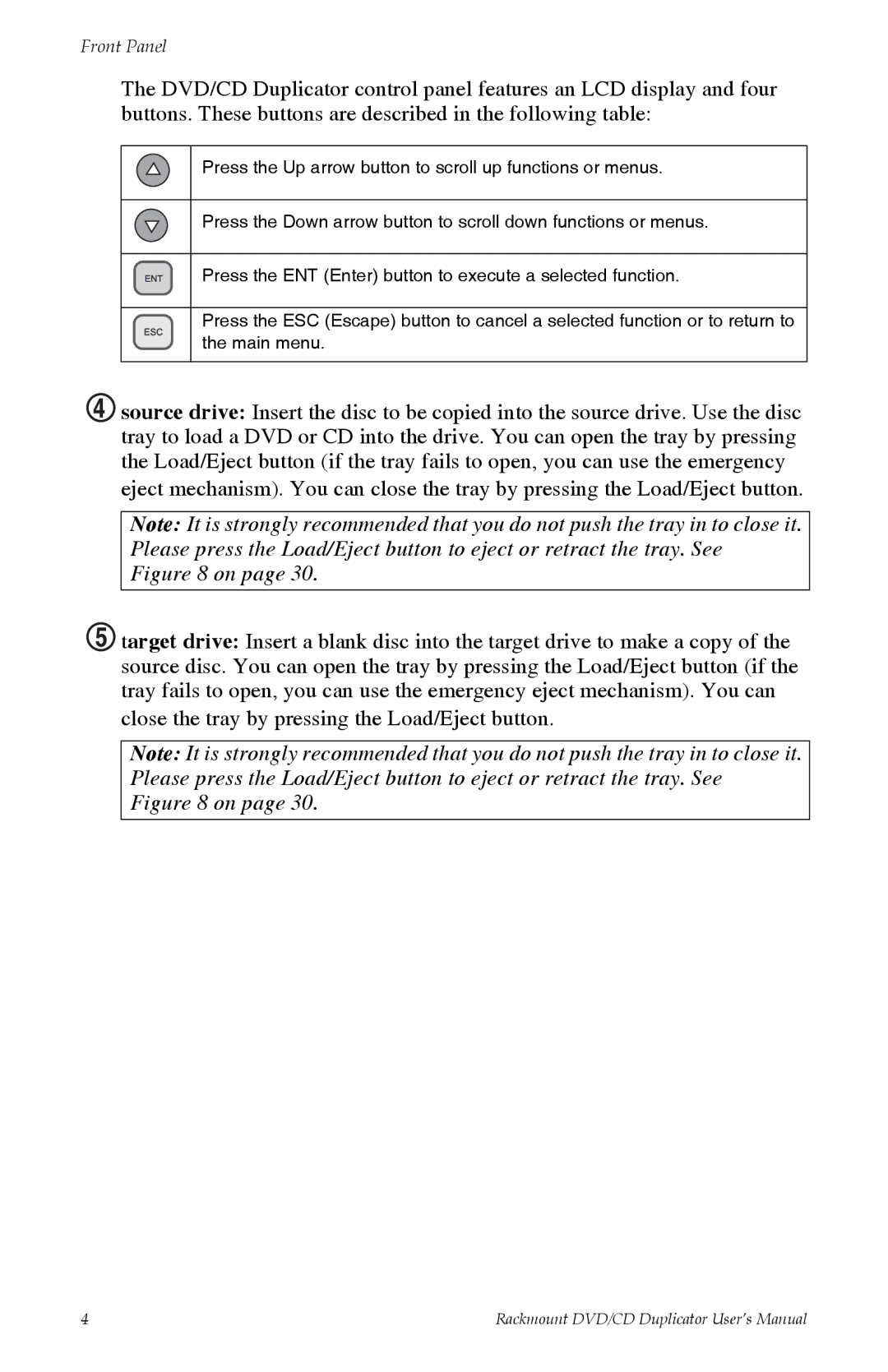 Tascam DV-W11R user manual Front Panel 