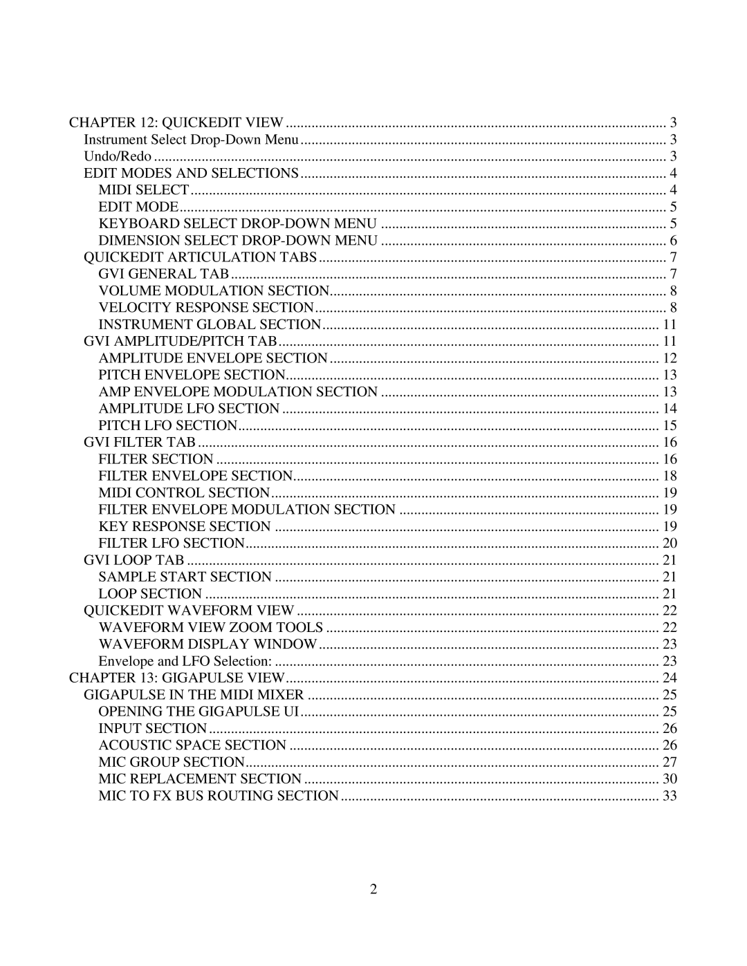 Tascam GVI owner manual Quickedit View 