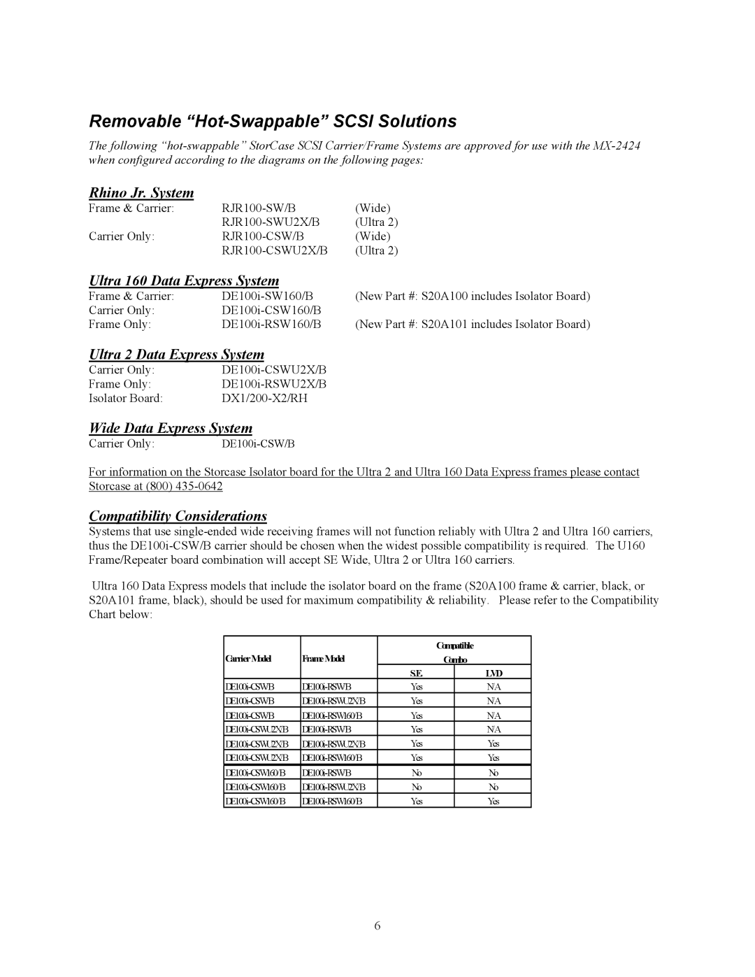 Tascam MX-2424 manual Removable Hot-Swappable Scsi Solutions 