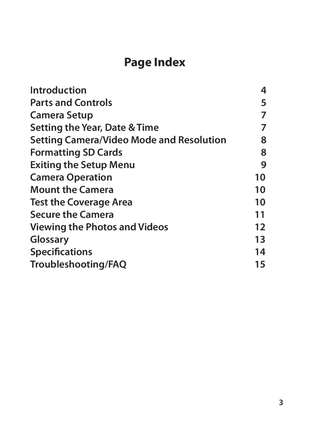 Tasco 119223C instruction manual Index 