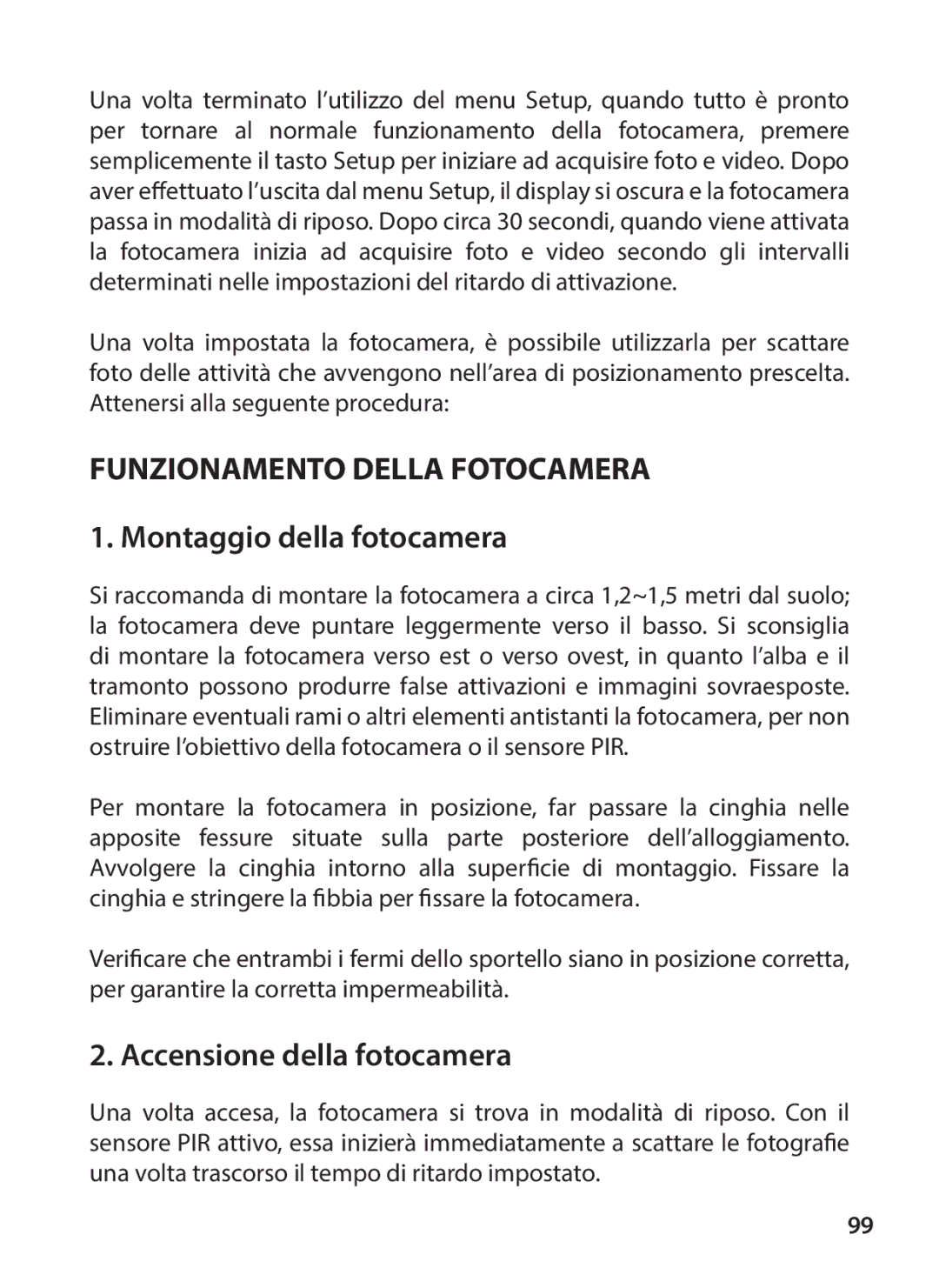 Tasco 119234 instruction manual Funzionamento Della Fotocamera 