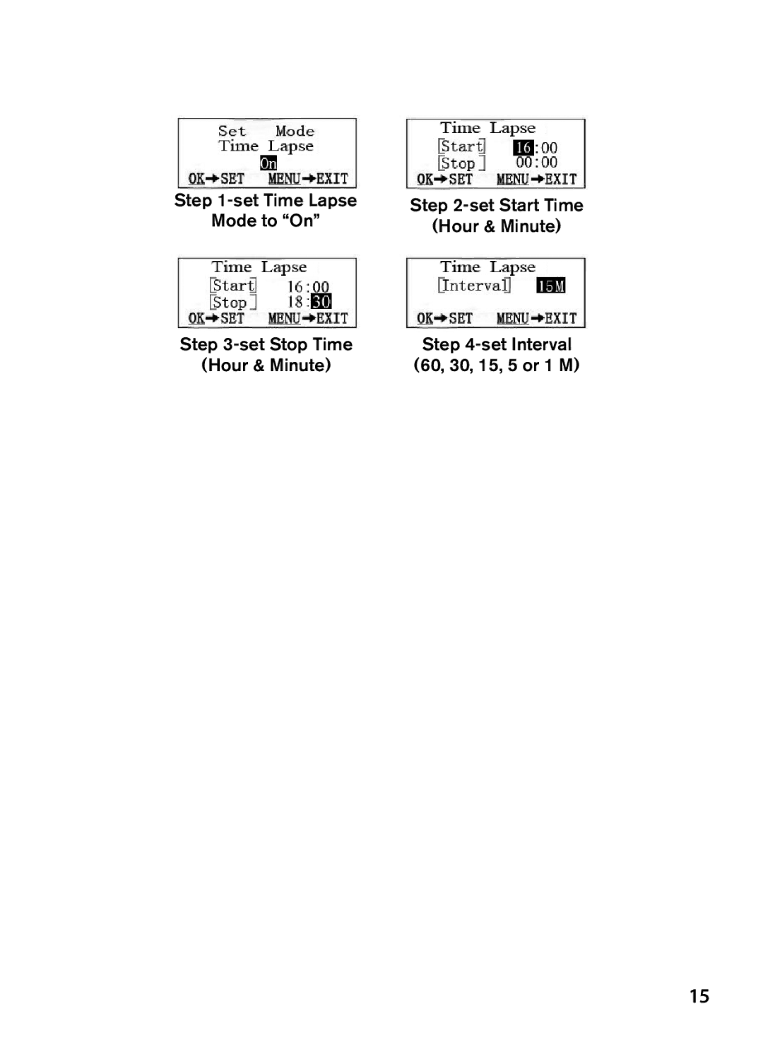 Tasco 119422 instruction manual 60, 30, 15, 5 or 1 M 