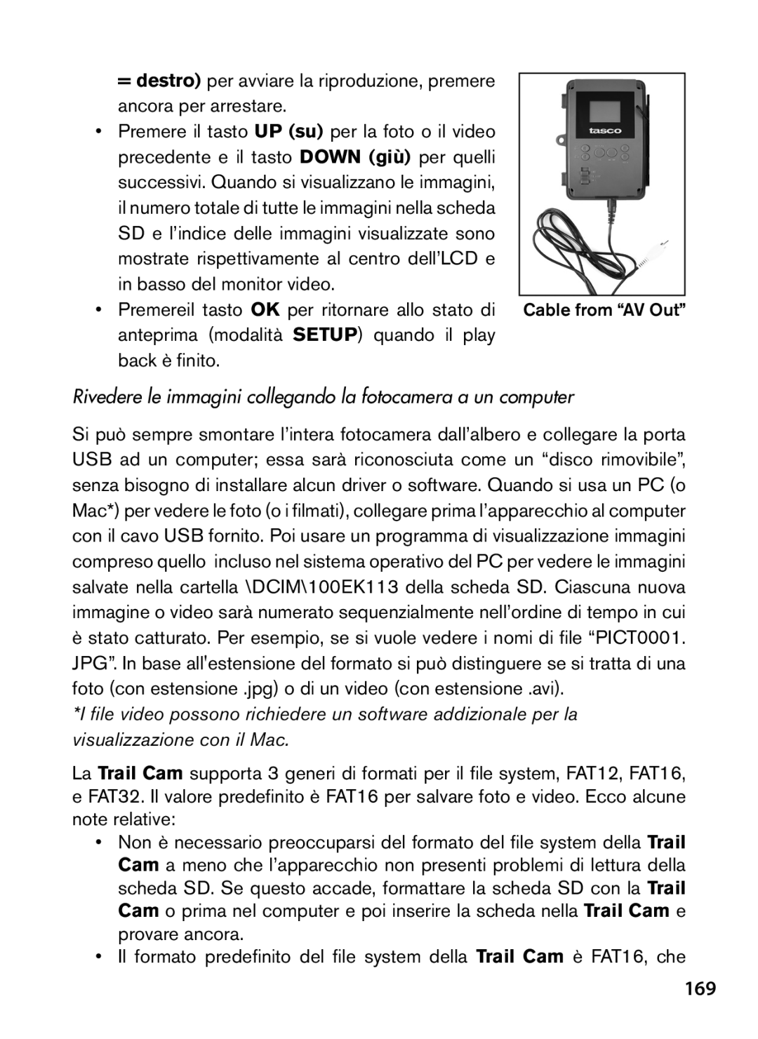 Tasco 119422 instruction manual 169, Rivedere le immagini collegando la fotocamera a un computer 