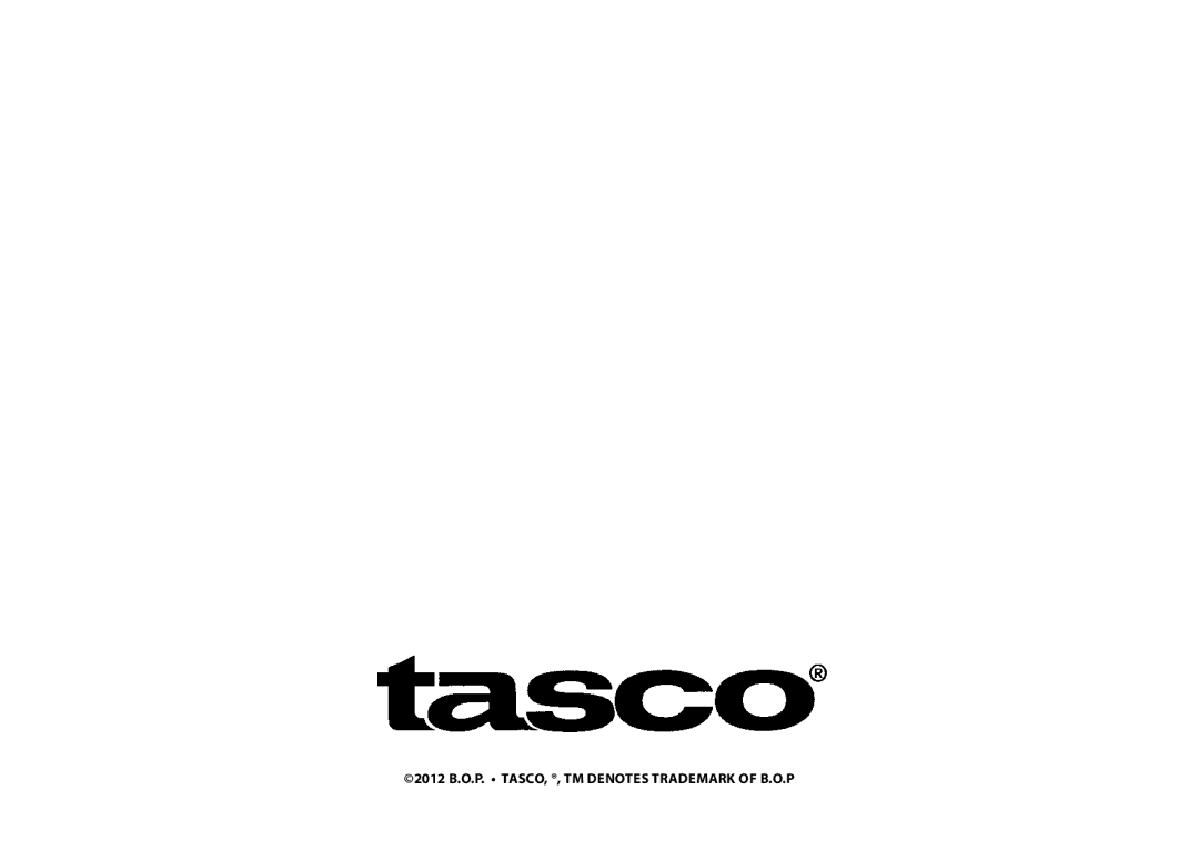 Tasco 269332 instruction manual 2012 B.O.P. TASCO, , TM denotes trademark of B.O.P 