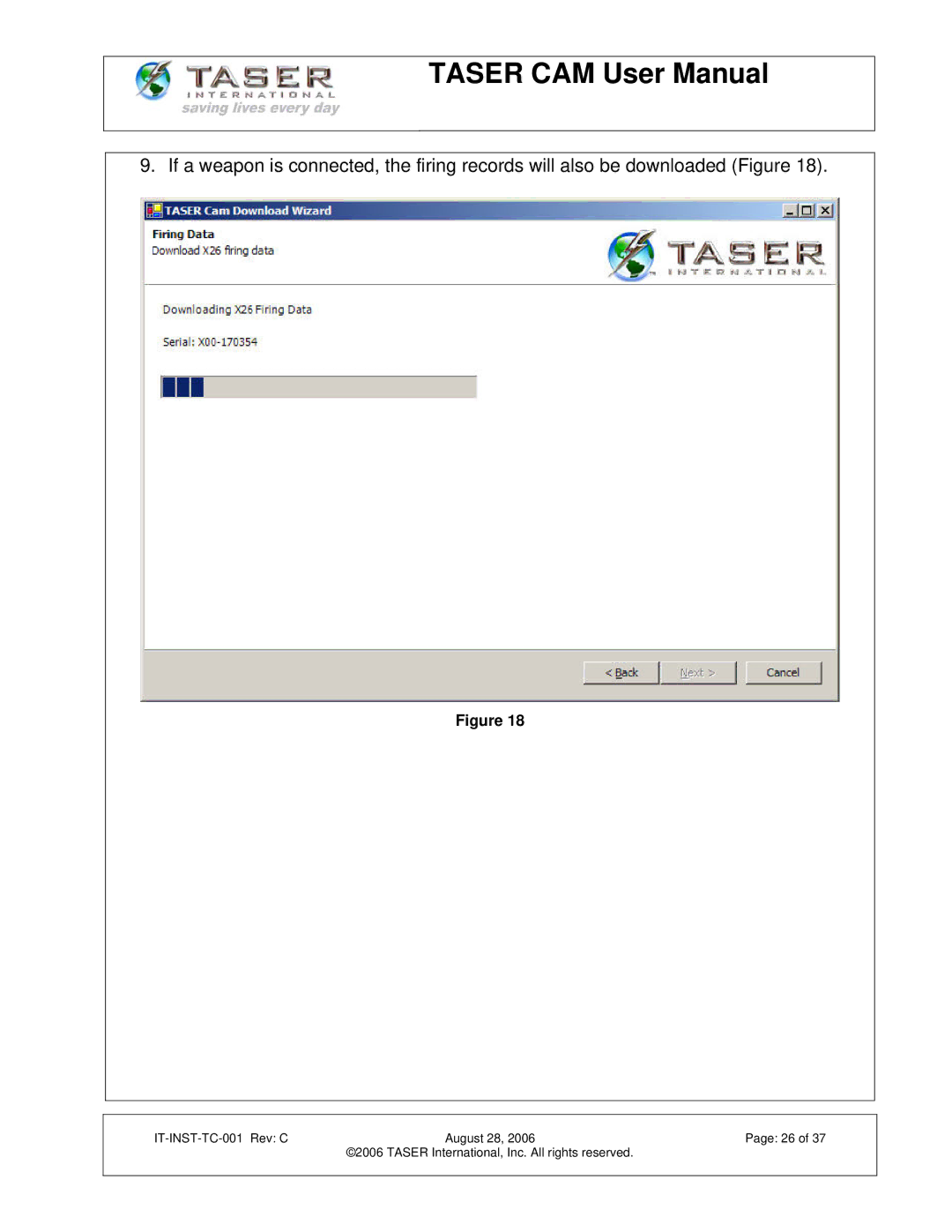 Taser manual IT-INST-TC-001 Rev C August 28 