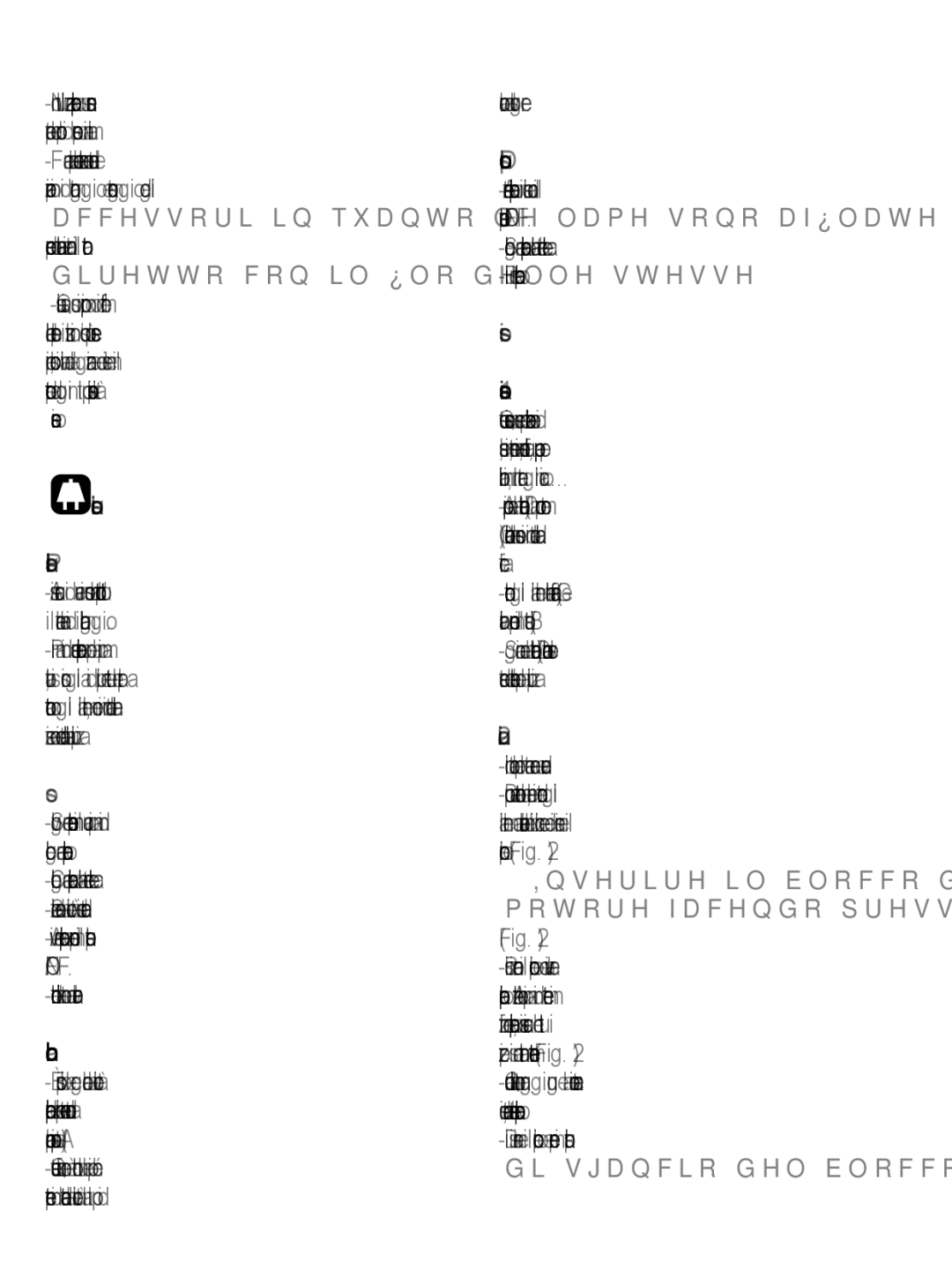 Taurus Group 850 manual Modalità d’uso Prima dell’uso, Controllo elettronico della velocità, Dopo l’uso, Tritatutto Fig 