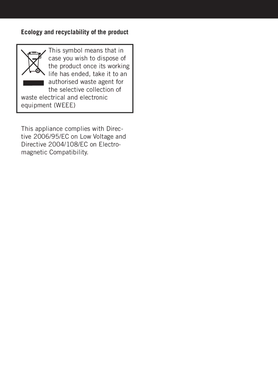 Taurus Group Artica 2600 manual Ecology and recyclability of the product 