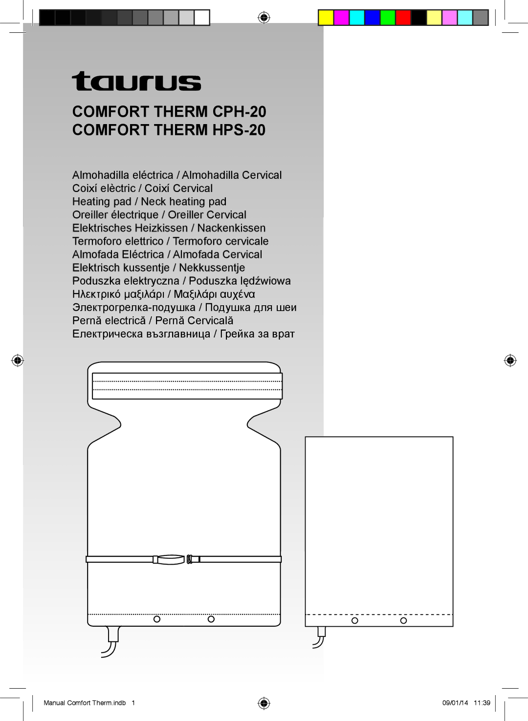 Taurus Group manual Comfort Therm CPH-20 Comfort Therm HPS-20 