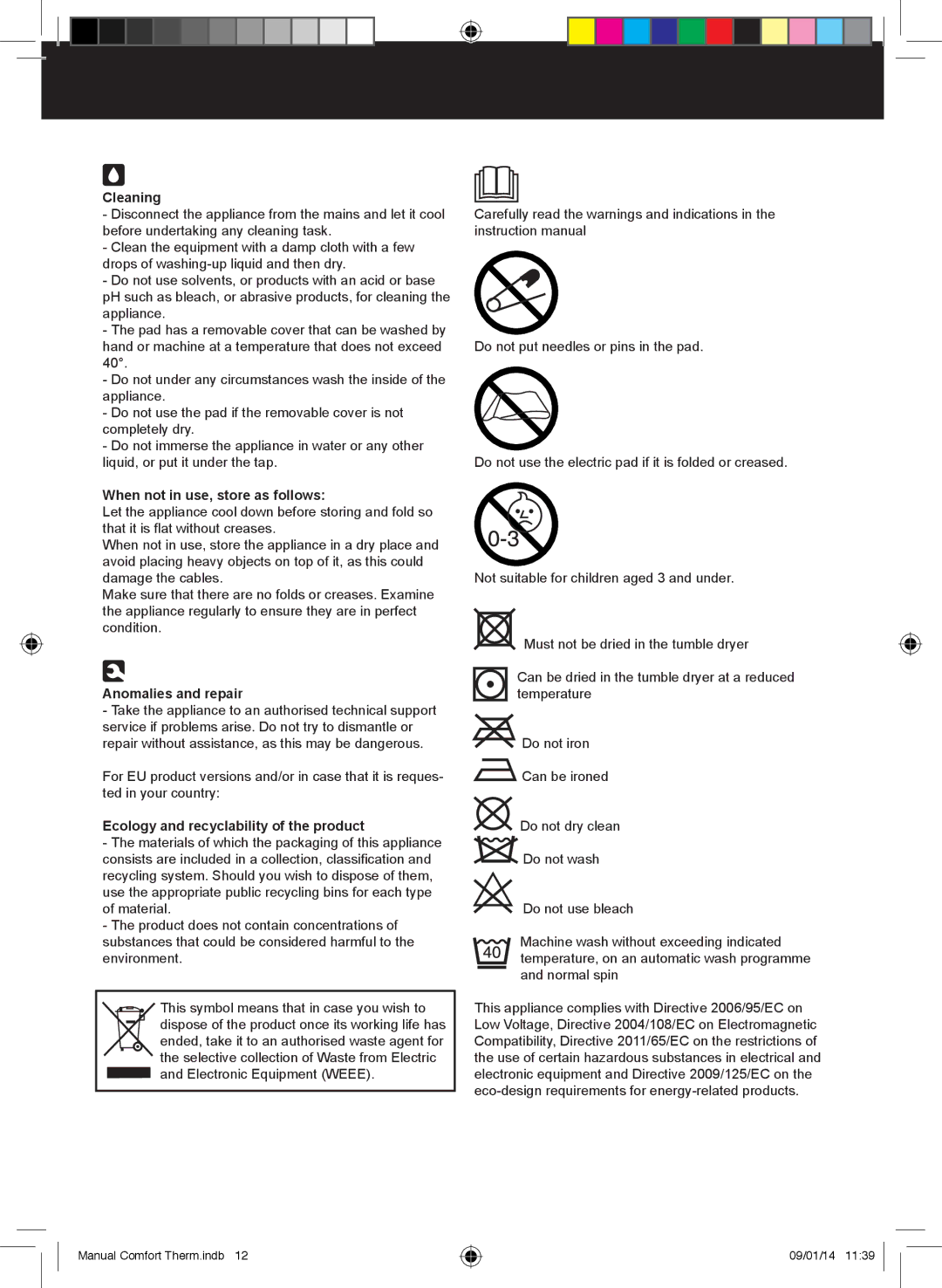 Taurus Group CPH-20, HPS-20 manual Cleaning, When not in use, store as follows, Anomalies and repair 