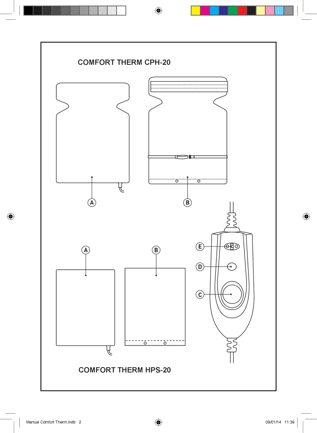 Taurus Group manual Comfort Therm CPH-20 Comfort Therm HPS-20 