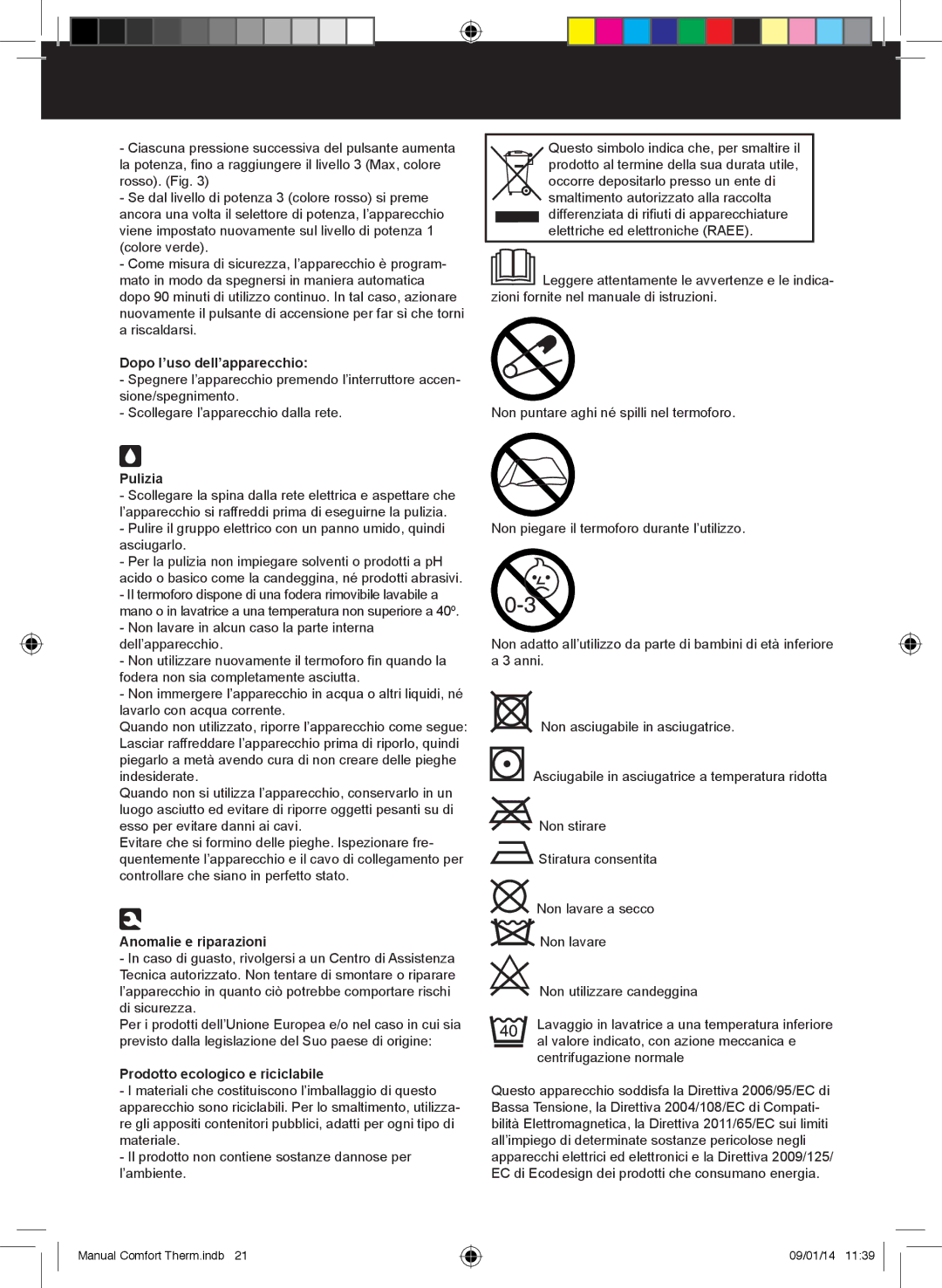 Taurus Group HPS-20, CPH-20 Dopo l’uso dell’apparecchio, Pulizia, Anomalie e riparazioni, Prodotto ecologico e riciclabile 