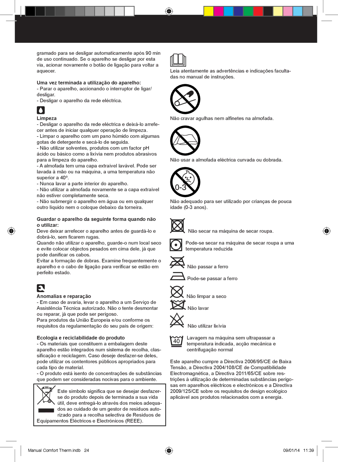 Taurus Group CPH-20, HPS-20 manual Uma vez terminada a utilização do aparelho, Limpeza, Anomalias e reparação 