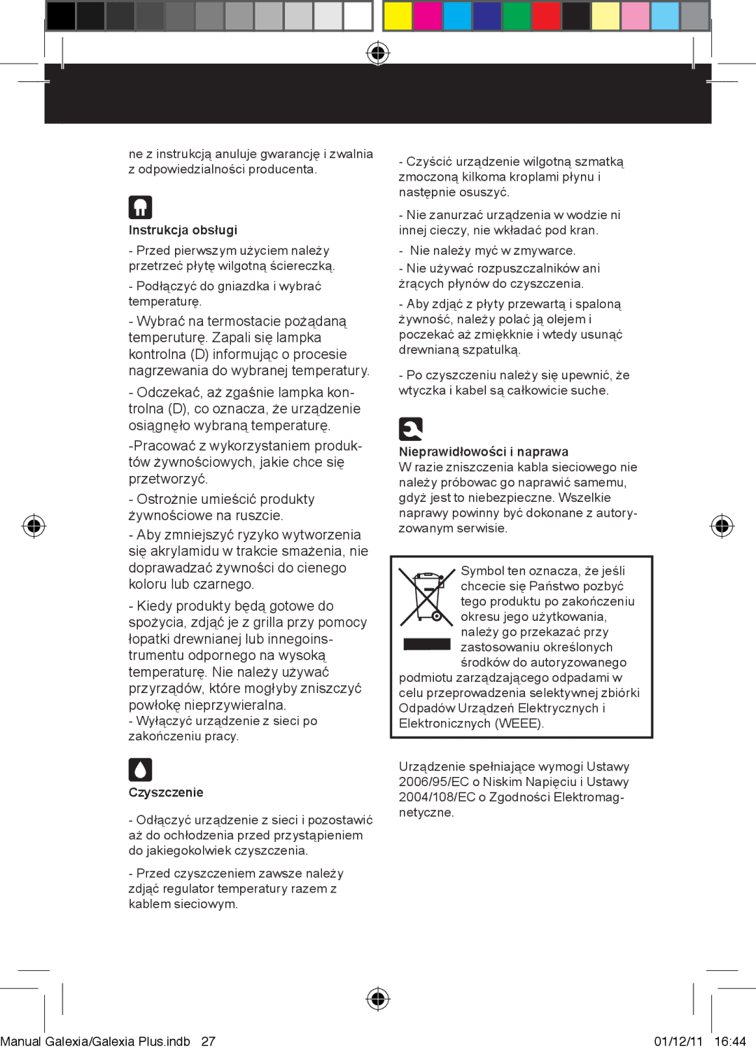 Taurus Group Galexia Plus manual Instrukcja obsługi 