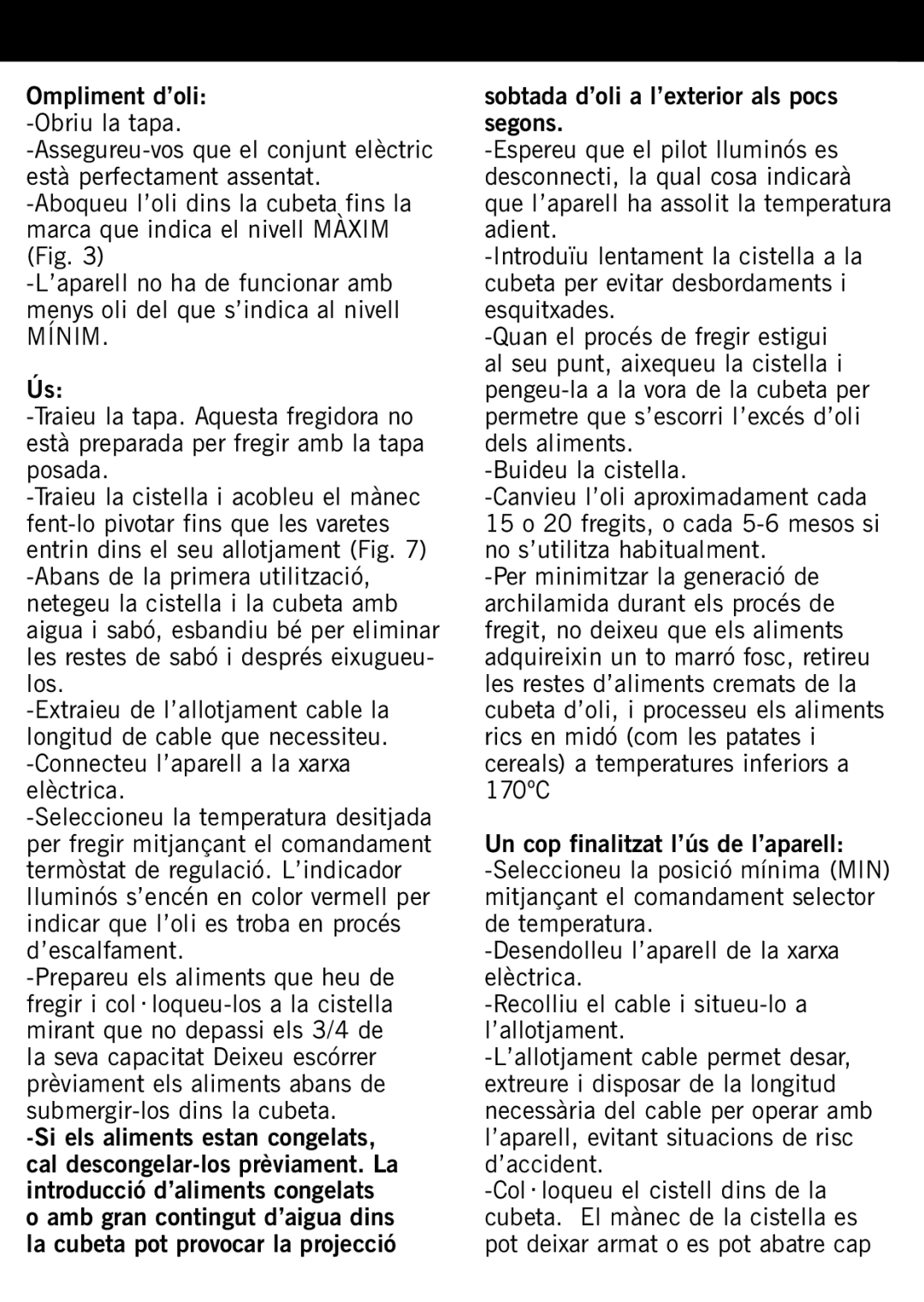 Taurus Group Star 3 manual Mínim 