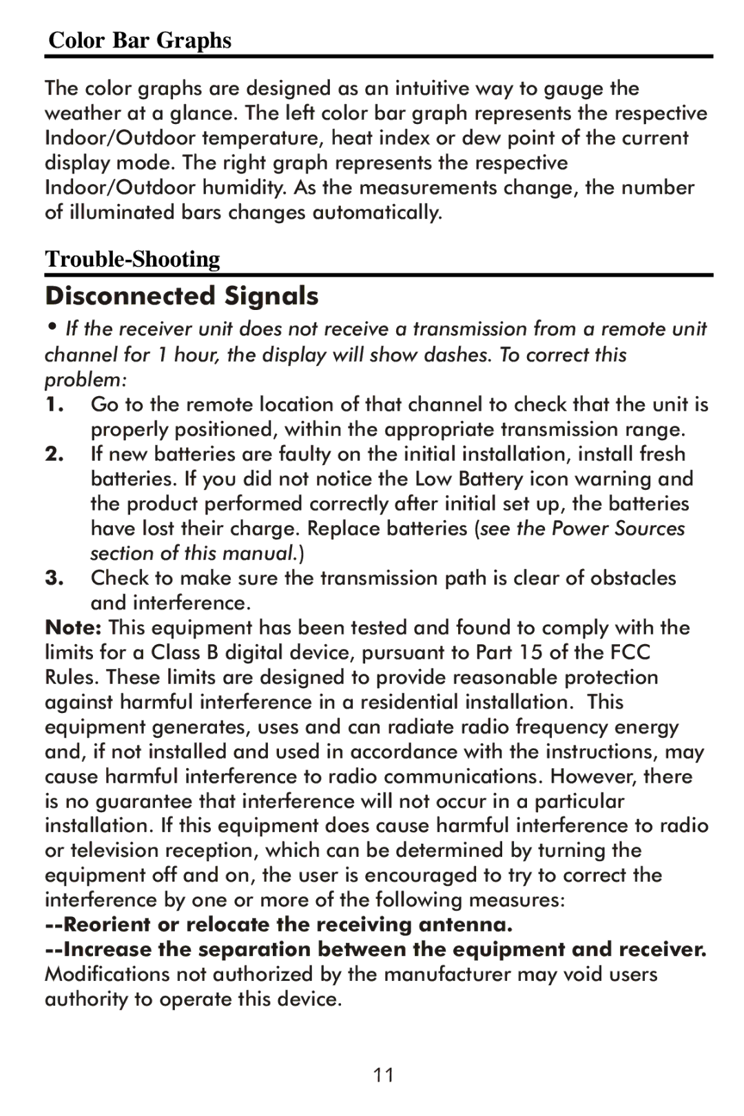 Taylor 1506 instruction manual Disconnected Signals, Color Bar Graphs, Trouble-Shooting 