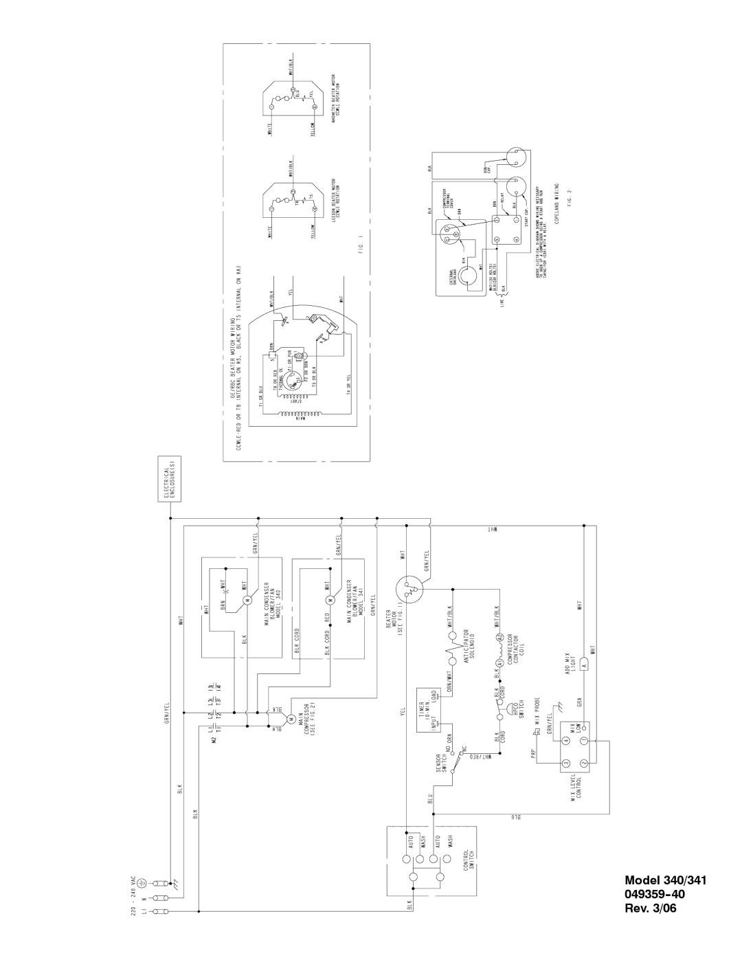 Taylor 342 manual Model 340/341 049359--40 Rev /06 